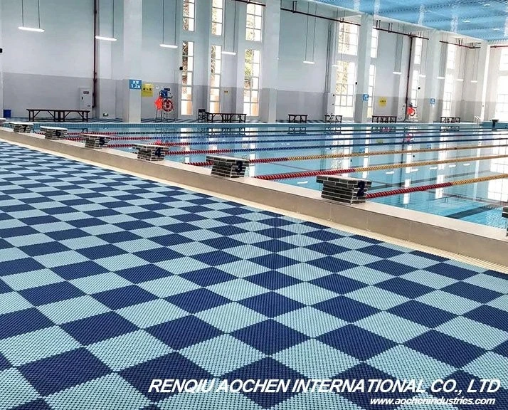 TPE Interlocking Tiles For Swimming Pool Shower3 - 1
