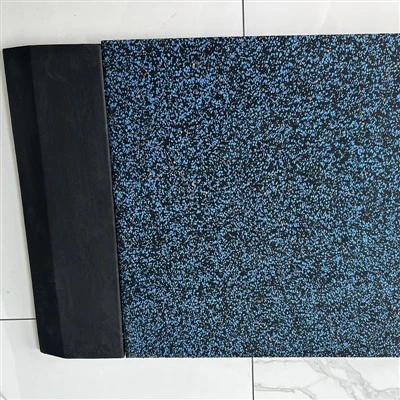 Composite Speckled Gym Rubber Tile - Multi Color